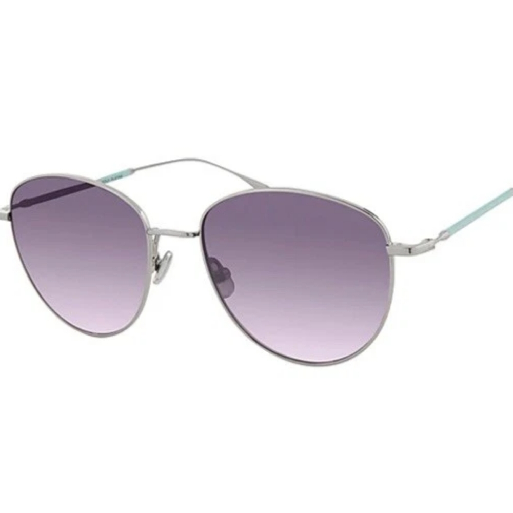 Derek Lam Sunglasses Cate Light Blue Silver Sunglasses